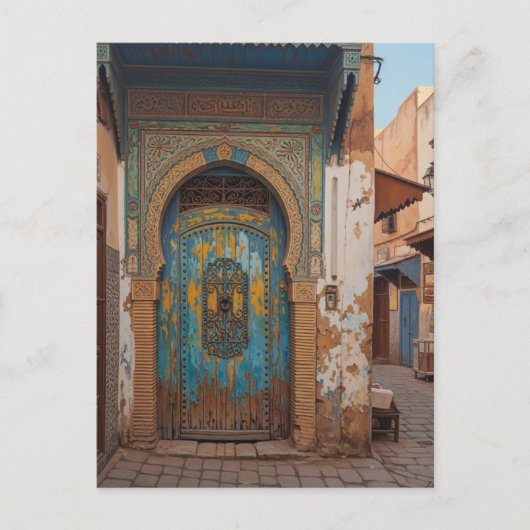 Carte Postale Porte à Fès Maroc Voyage (Devant)