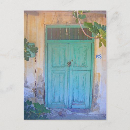 Carte Postale Porte à Rhodes, Grèce (Devant)