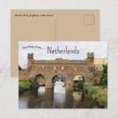 Carte Postale Porte Berkel Zutphen Pays-Bas (Devant / Derrière)