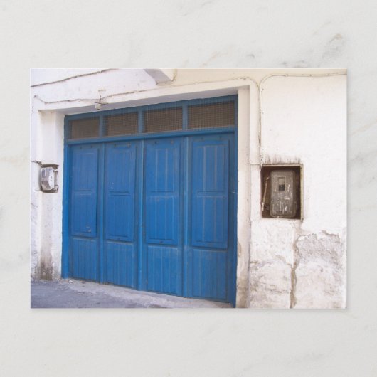 Carte Postale Porte bleue (Devant)