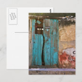 Carte Postale Porte bleue à Mérida (Devant / Derrière)