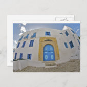 Carte Postale Porte bleue méditerranéenne (Devant / Derrière)