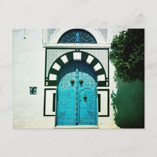 Carte Postale Porte bleue tunisienne (Devant)
