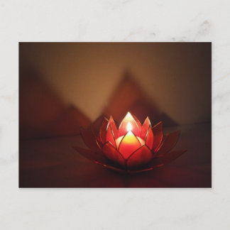 Carte Postale Porte-bougie Lotus
