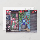 Carte Postale Porte cachée (Devant / Derrière)