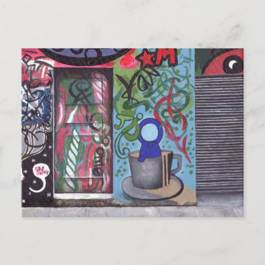 Carte Postale Porte cachée (Devant)