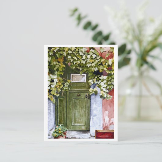 Carte Postale Porte cachée (Debout devant)