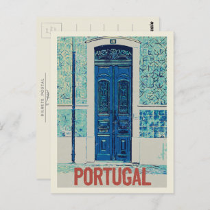 Carte Postale Porte, carreaux traditionnels au Portugal illustra