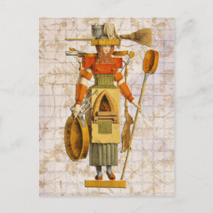 Carte Postale Porte-cuisine