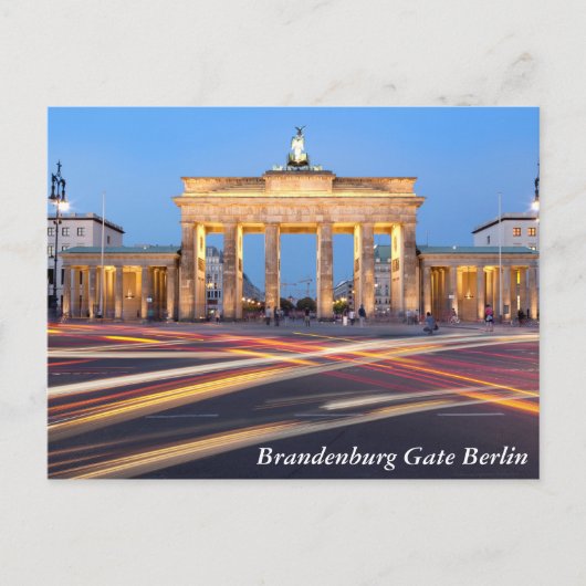 Carte Postale Porte de Brandebourg à Berlin (Devant)