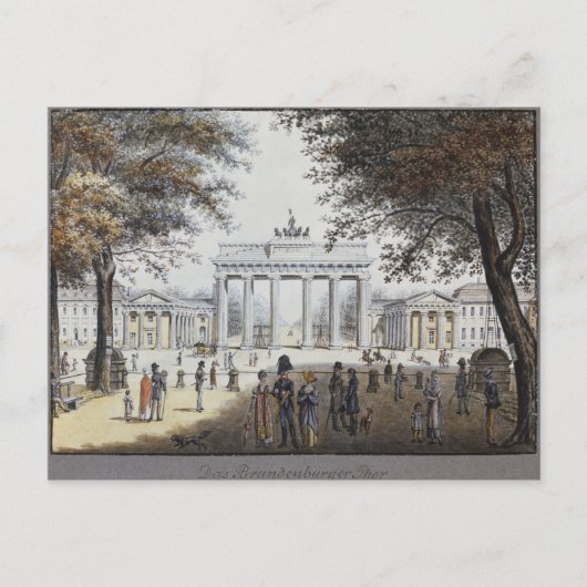 Carte Postale Porte de Brandebourg, Berlin (Devant)