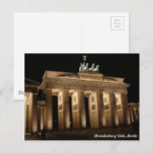Carte Postale Porte de Brandebourg, Berlin (Devant / Derrière)