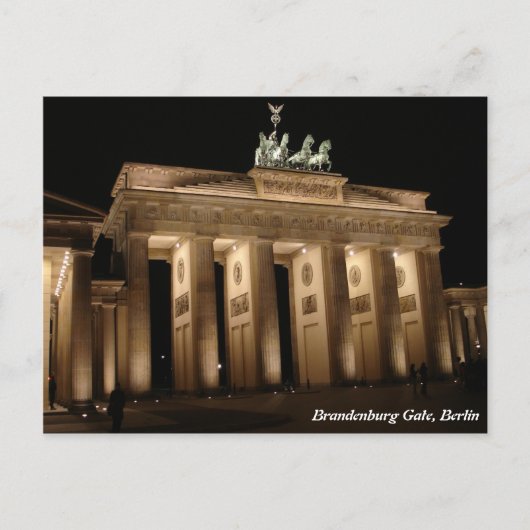 Carte Postale Porte de Brandebourg, Berlin (Devant)