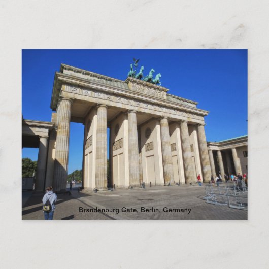 Carte Postale Porte de Brandebourg, Berlin, Allemagne (Devant)