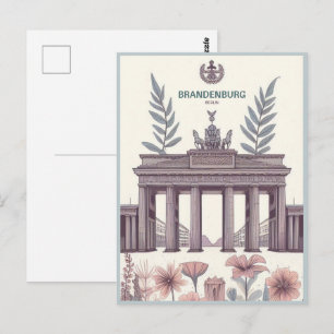 Carte Postale Porte de Brandebourg - porte de berlin, berlin