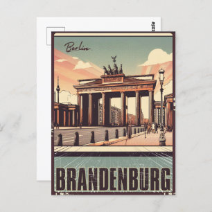 Carte Postale Porte de Brandebourg - porte de berlin, berlin
