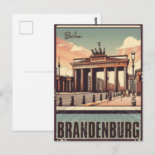 Carte Postale Porte de Brandebourg - porte de berlin, berlin