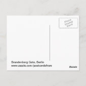 Carte Postale Porte de Brandenberg (Dos)