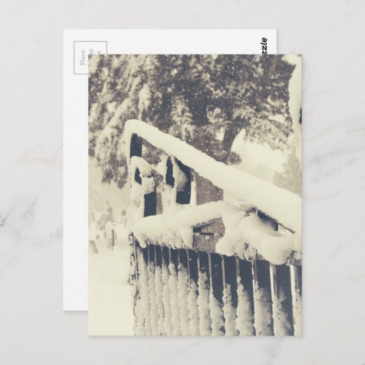 Carte Postale Porte de cime d'hiver (Devant / Derrière)