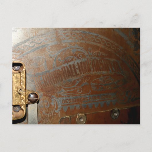 Carte Postale Porte de coffre bancaire (Devant)