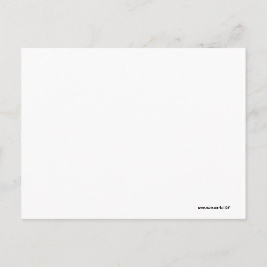 Carte Postale Porte de corail déchiffrée (Dos)