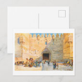 Carte Postale Porte de Damas ancienne, Jérusalem (Devant / Derrière)