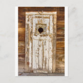 Carte Postale Porte de grange classique rustique rurale usée (Devant)
