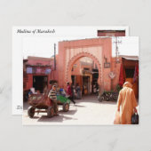 Carte Postale porte de la médina de marrakech (Devant / Derrière)