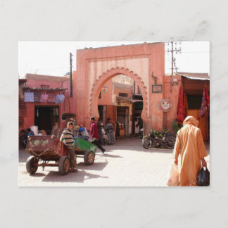 Carte Postale porte de la médina de marrakech