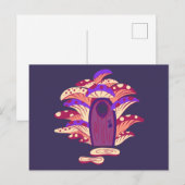 Carte postale Porte de la porte du champignon de f (Devant / Derrière)