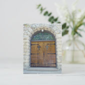 Carte Postale Porte de l'église (Debout devant)