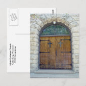 Carte Postale Porte de l'église (Devant / Derrière)