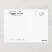 Carte Postale Porte de l'église (Dos)