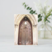 Carte Postale Porte de l'église (Debout devant)