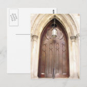 Carte Postale Porte de l'église (Devant / Derrière)