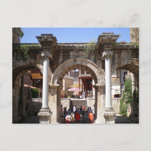 Carte Postale Porte de l'empereur romain Hadrien (Devant)