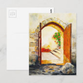 Carte Postale Porte de lumière (Devant / Derrière)