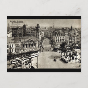 Carte Postale Porte de Namur Bruxelles Belgique Vintage 1932