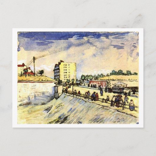 Carte Postale Porte de Paris Ramparts, Vincent van Gogh (Devant)