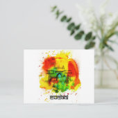 Carte Postale porte d'entrée de l'inde couleurs vives (Debout devant)