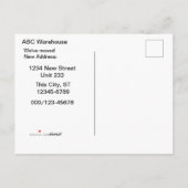 Carte postale - Porte d'entrepôt (Dos)