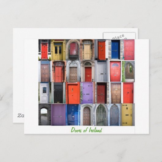 Carte Postale porte d'Irlande (Devant / Derrière)