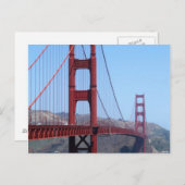 Carte Postale Porte d'or de San Francisco (Devant / Derrière)