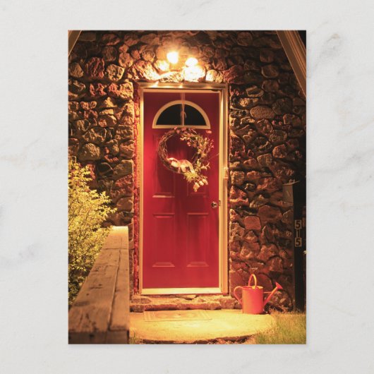 Carte Postale Porte du chalet (Devant)