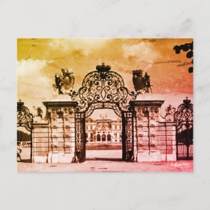 Carte Postale Porte du château Belvédère de Vienne en Autriche v