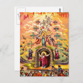 Carte Postale Porte du Ciel Jésus embrassé par les anges (Devant / Derrière)