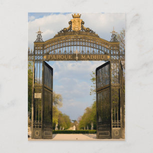 Carte Postale Porte du Parc du Retiro à Madrid