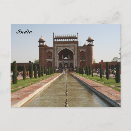Carte Postale porte du taj (Devant)