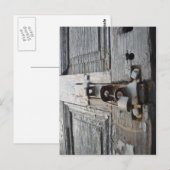 Carte Postale Porte en bois (Devant / Derrière)