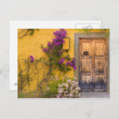 Carte Postale Porte en bois (Devant / Derrière)